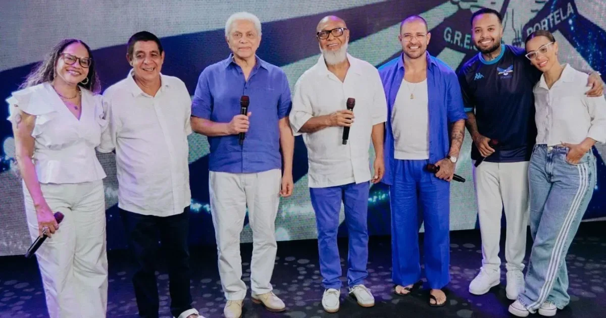 Portela grava samba de 2027 com Zeca Pagodinho, Diogo Nogueira e herdeiros de Monarco
