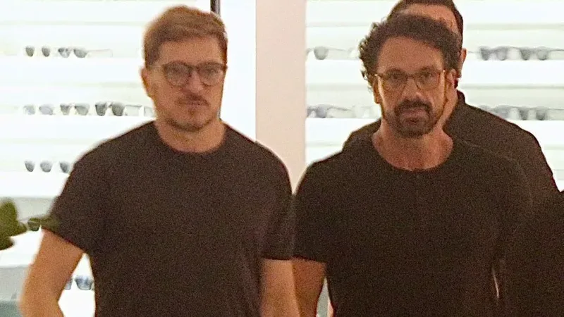 Guilherme Piva mantém registros de romance e é visto no Rio