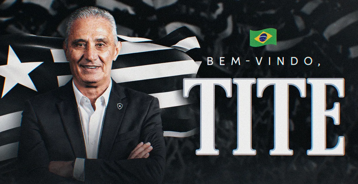 Botafogo confirma Tite como técnico até o fim de 2028