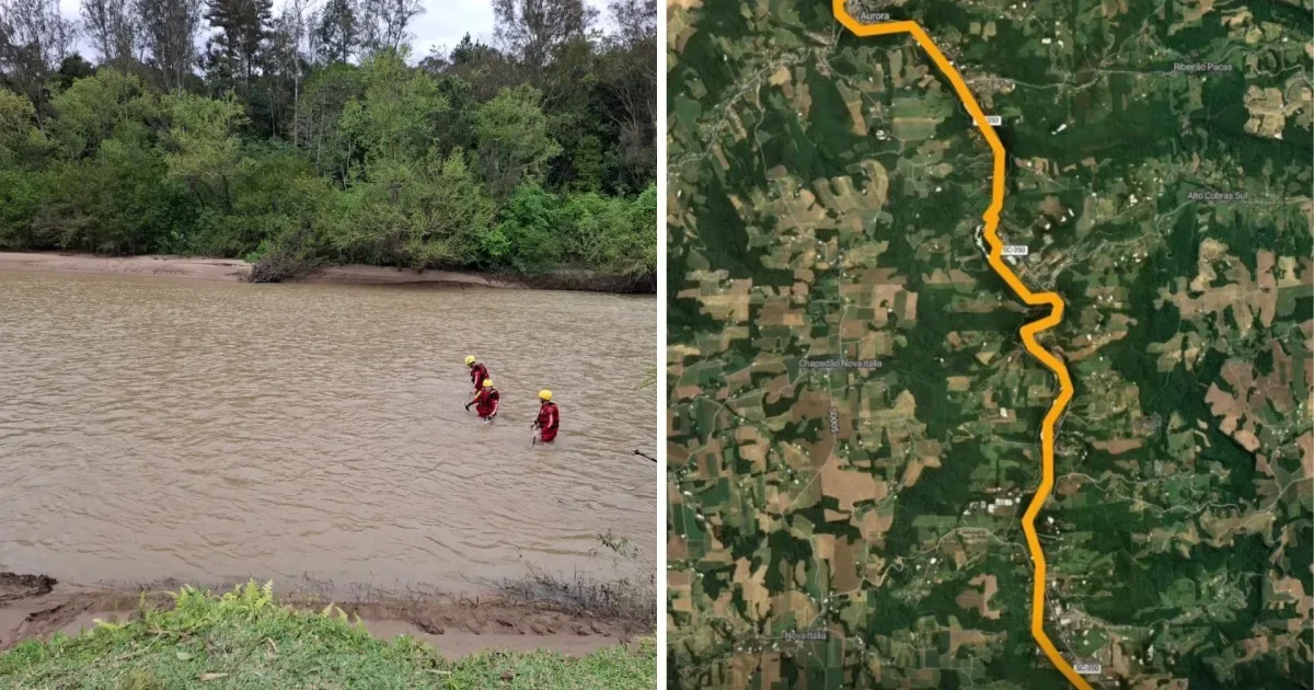 Barragem Sul terá comportas fechadas durante buscas por criança em Ituporanga