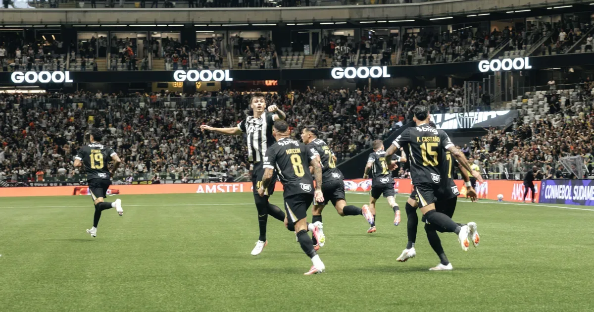Bernard marca aos 17 segundos, e Atlético-MG reage contra o Santos
