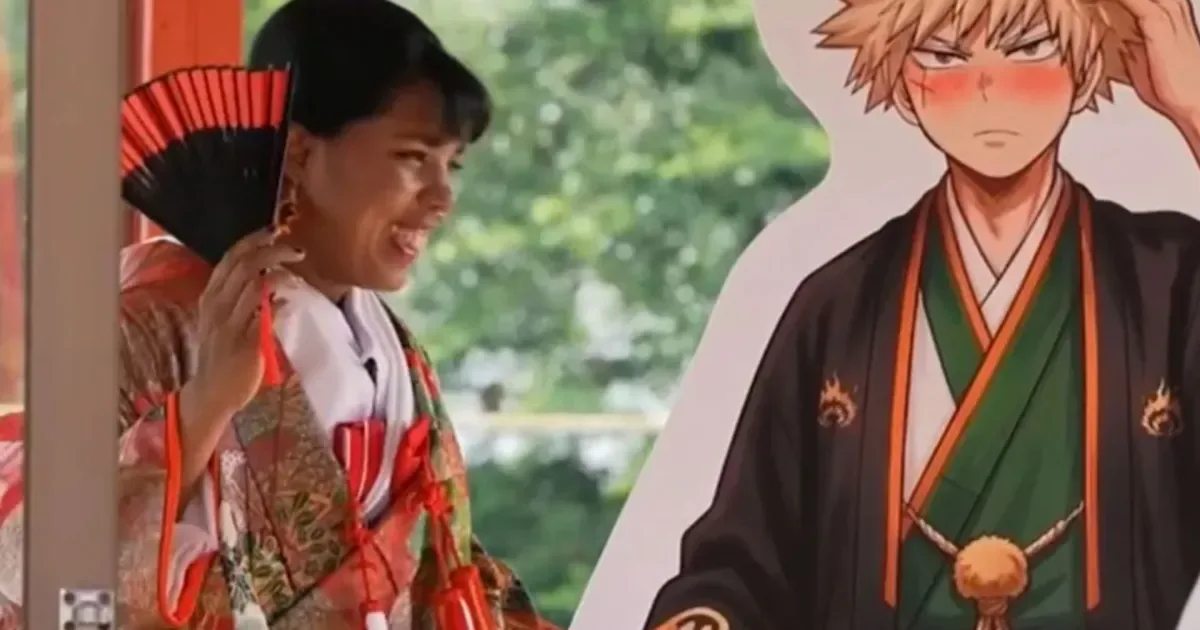 Cerimônia no Japão une francesa a personagem virtual de My Hero Academia