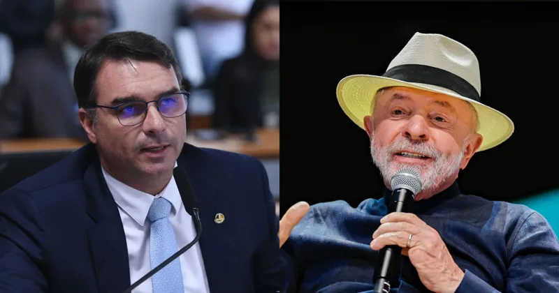 Pesquisa aponta Flávio Bolsonaro à frente de Lula em cenário de segundo turno