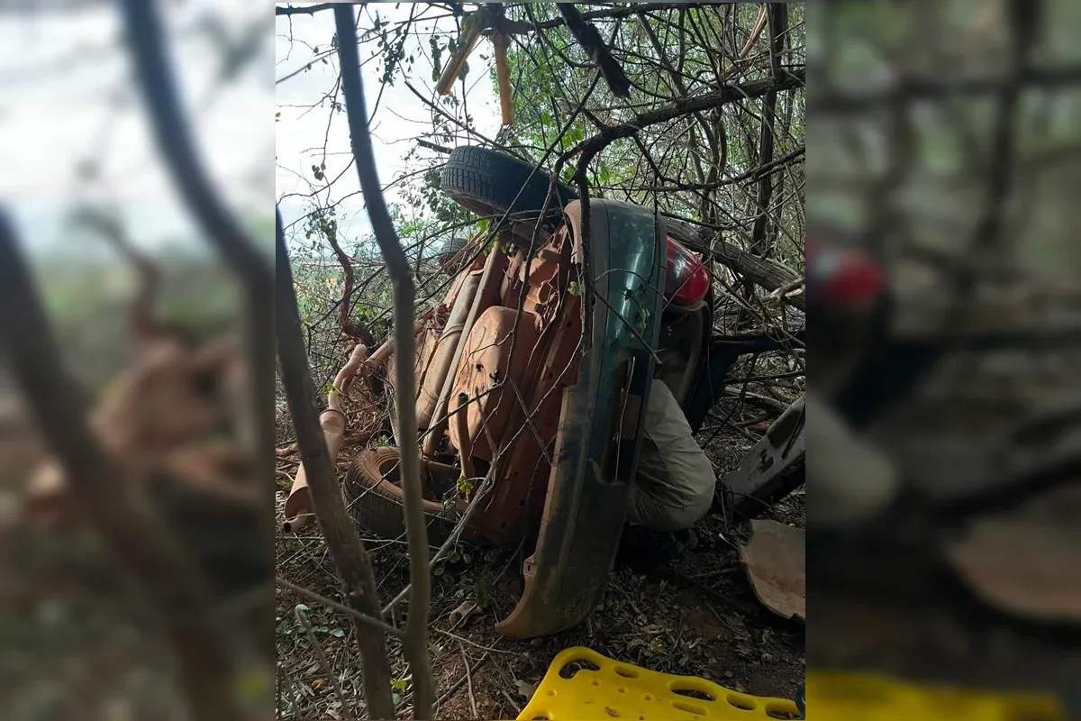 Capotamento na GO-330 mata dois homens perto de Bauzinho
