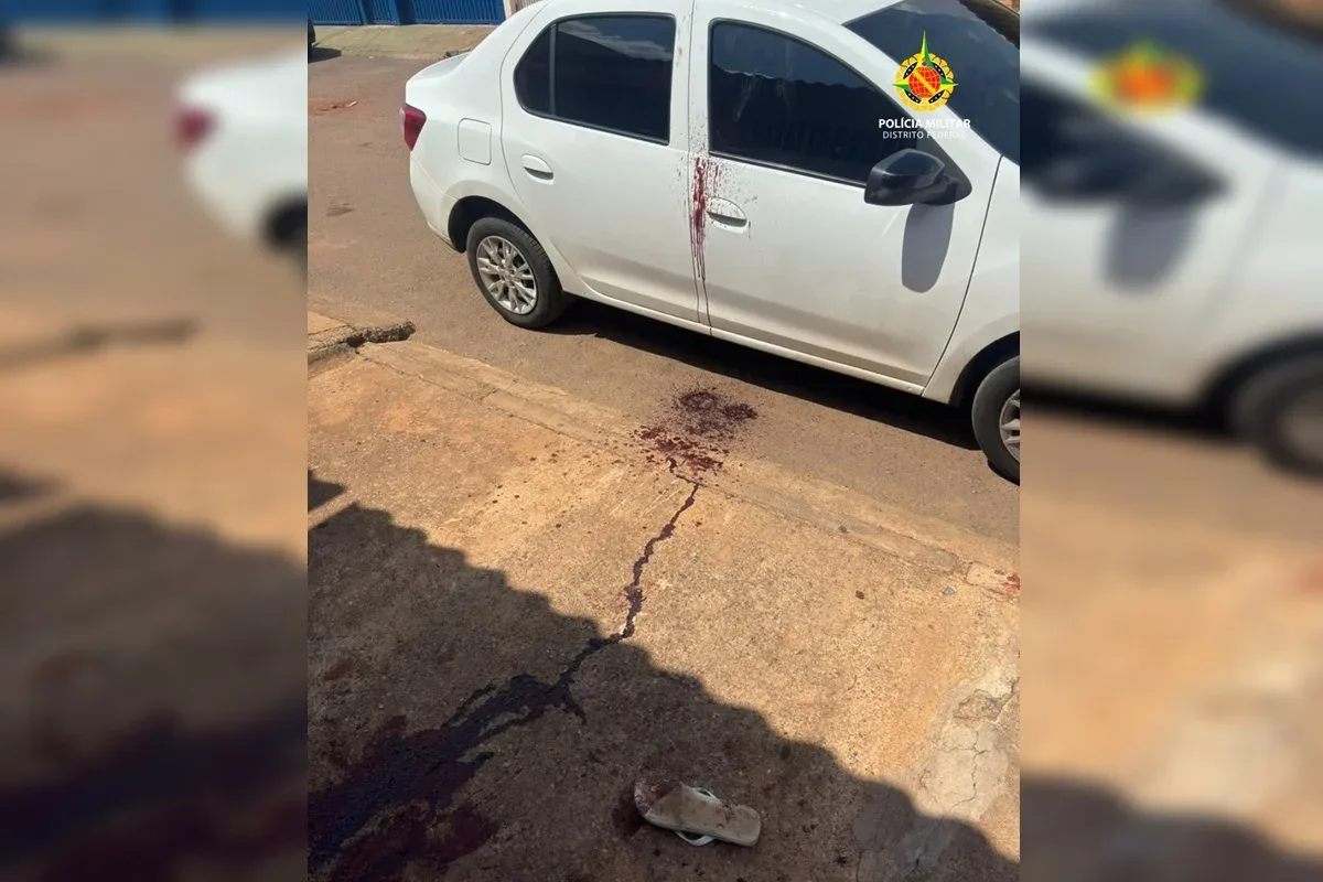 Veículo com marcas de tiros é deixado em Ceilândia Norte