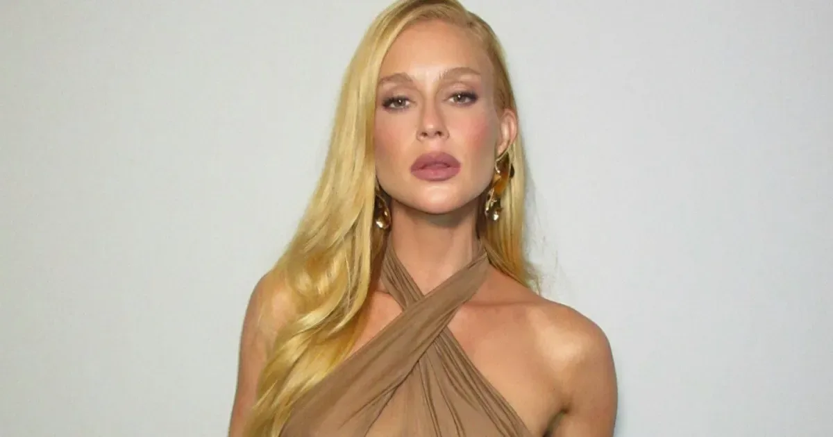 Marina Ruy Barbosa fala sobre nostalgia ao rever visual loiro em “Antártida”