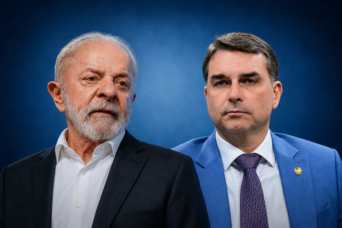 Lula aparece à frente de Flávio Bolsonaro em cenário de segundo turno