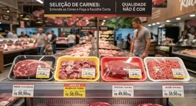 Cor da bandeja não define a qualidade da carne no supermercado