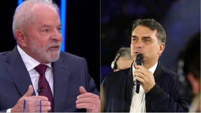 Campanha de Flávio Bolsonaro mantém Lula como alvo no debate sem o petista