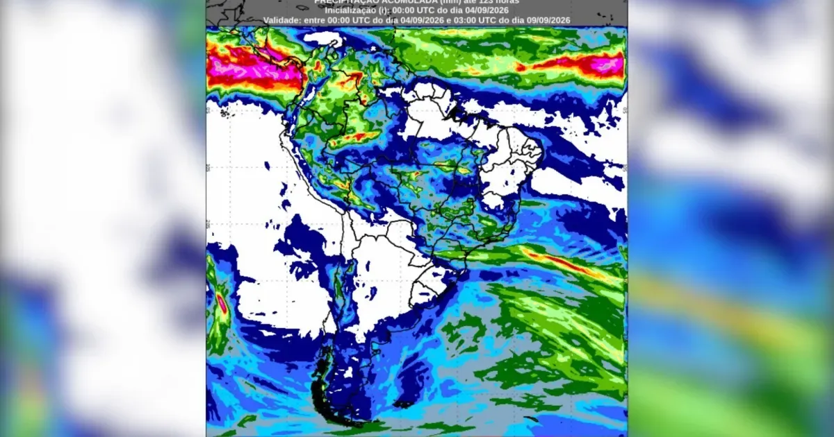 Terça-feira terá chuva em áreas do país e madrugada gelada no Sul