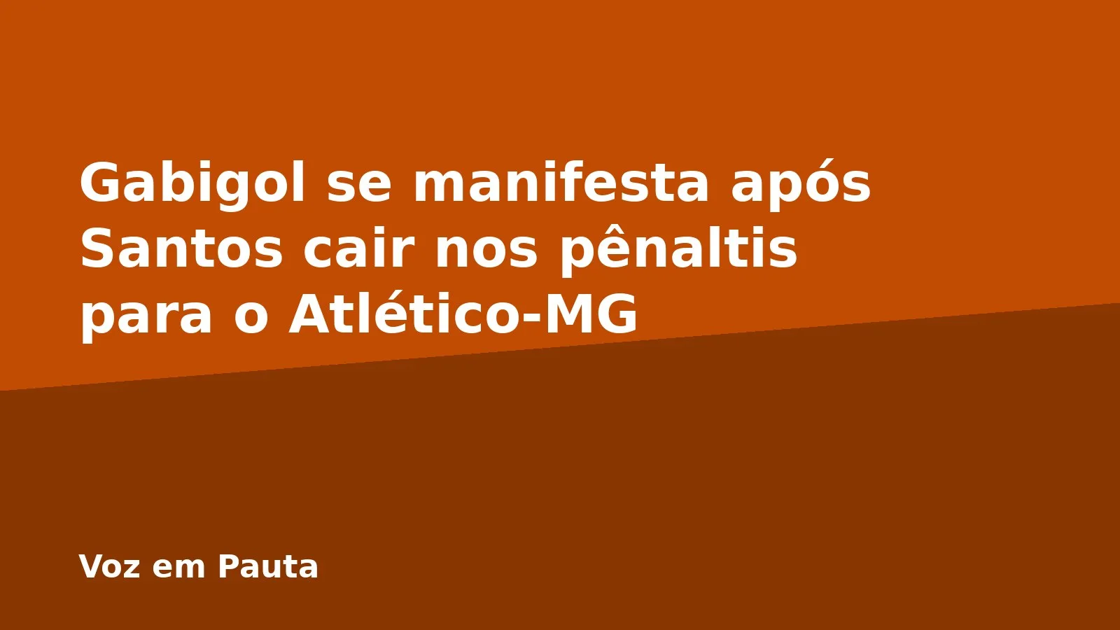 Gabigol se manifesta após Santos cair nos pênaltis para o Atlético-MG