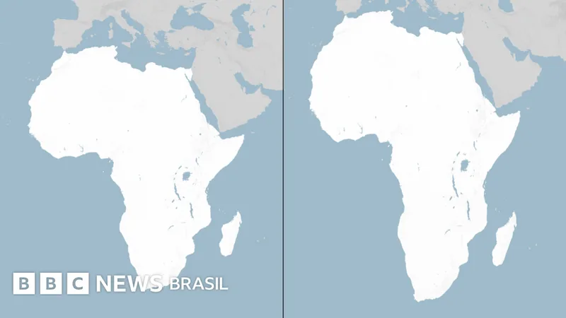 ONU aprova mapa-múndi que representa melhor o tamanho da África