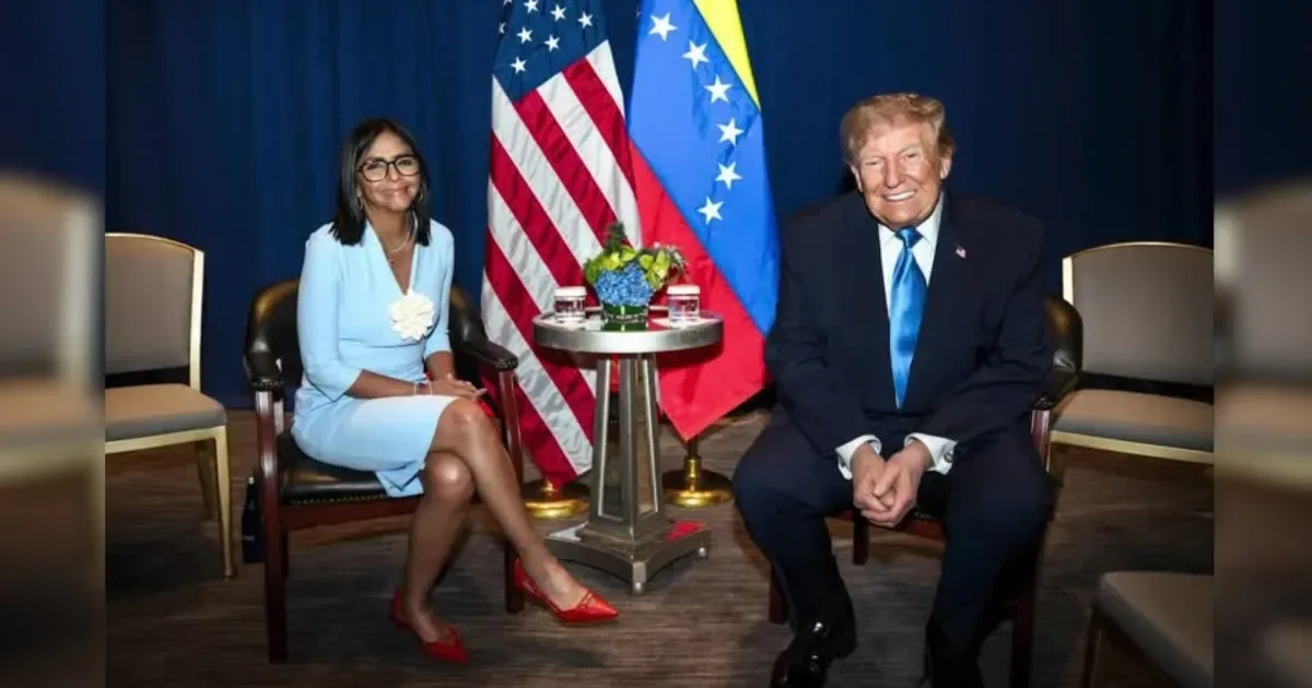 Venezuelanos criticam encontro de Delcy Rodríguez com Donald Trump