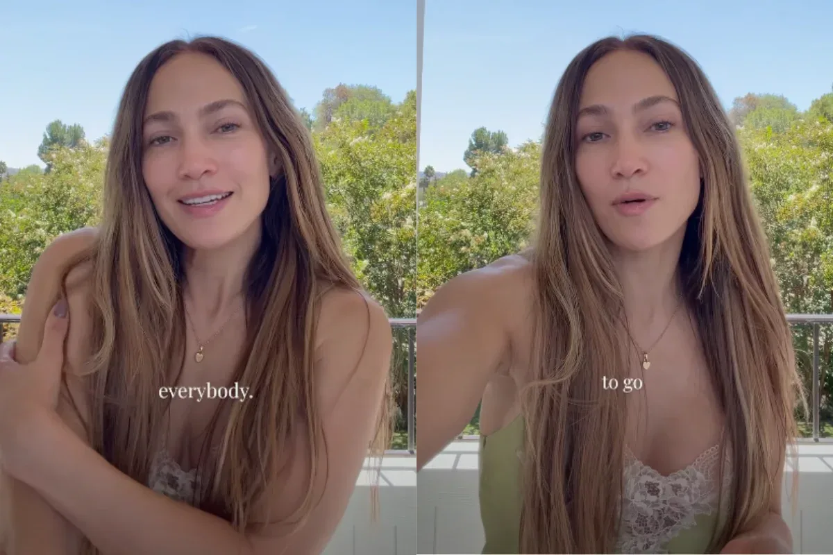 Jennifer Lopez mostra rotina de cuidados sem maquiagem aos 57 anos