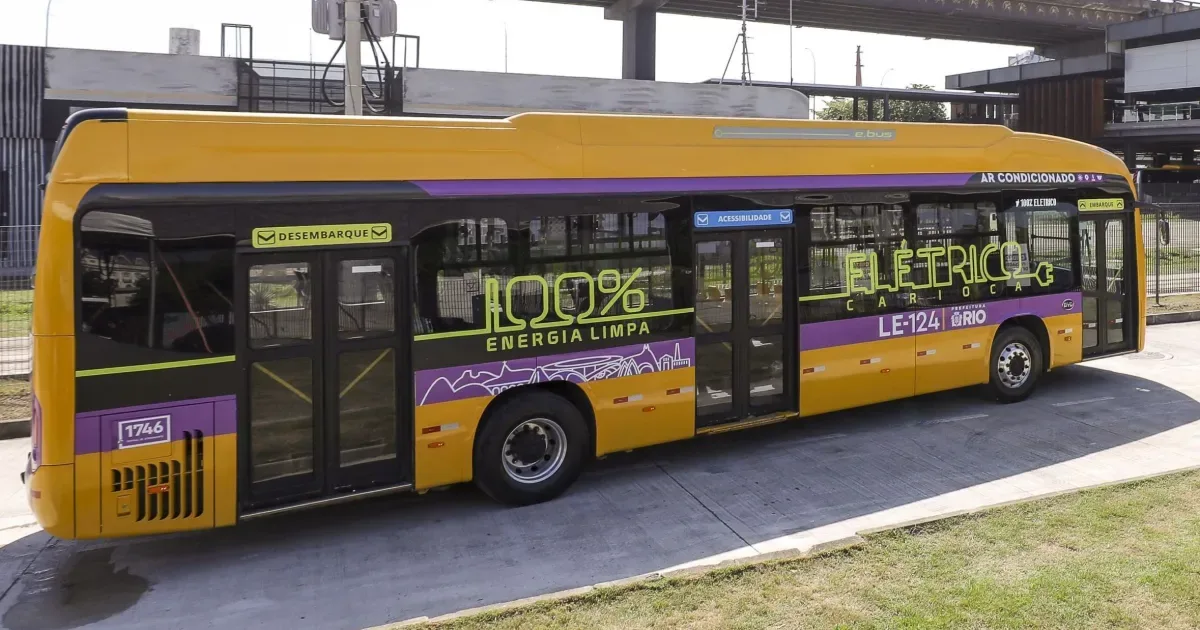 BNDES libera R$ 329 milhões para ônibus elétricos no Rio