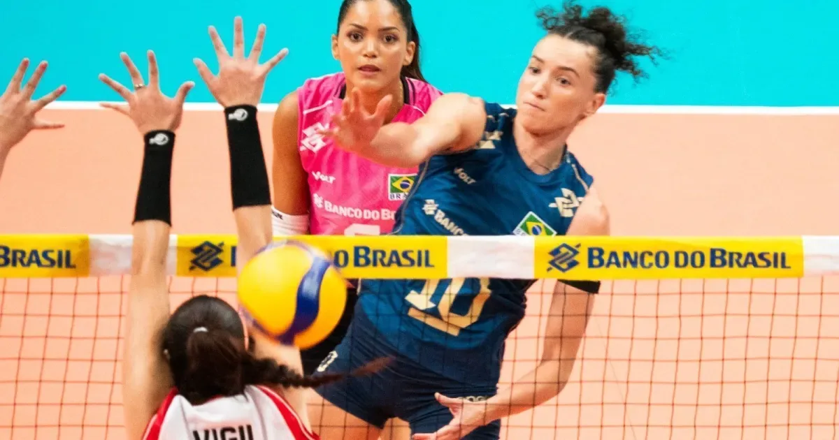 Brasil bate Peru por 3 a 0 e mantém ponta no Sul-Americano de vôlei