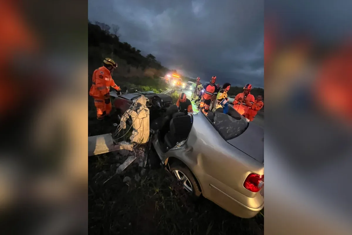 Motorista é levado ao Hospital João XXIII após colisão na BR-381