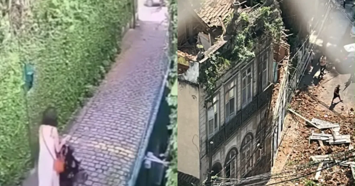 Defesa Civil avalia imóvel após desabamento ferir mãe e criança no Rio