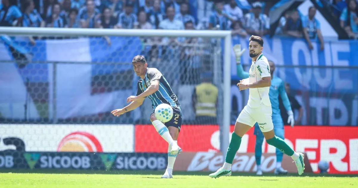 Grêmio e Palmeiras ficam no 0 a 0 pelo Campeonato Brasileiro