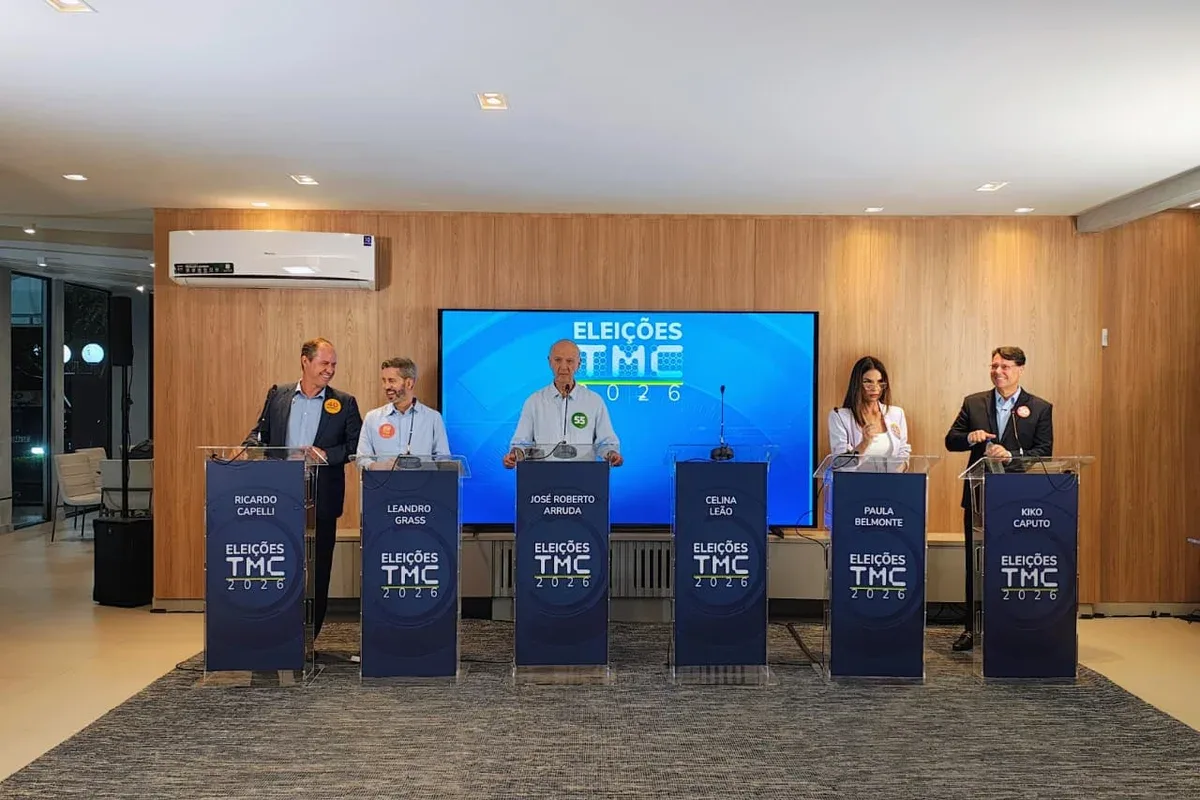 Ausência de Celina Leão marca debate entre candidatos ao GDF