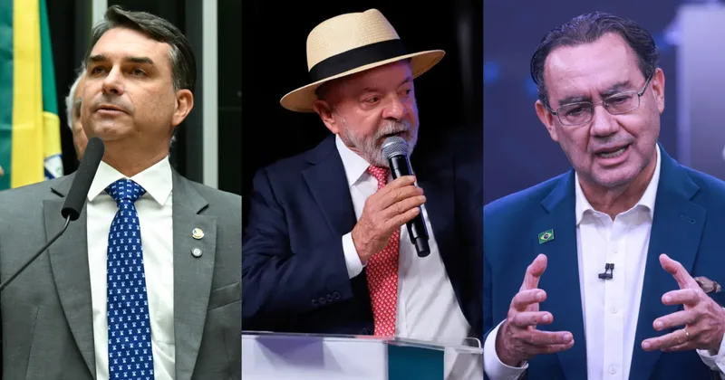 Flávio Bolsonaro e Lula aparecem empatados no 1º turno, aponta Veritá