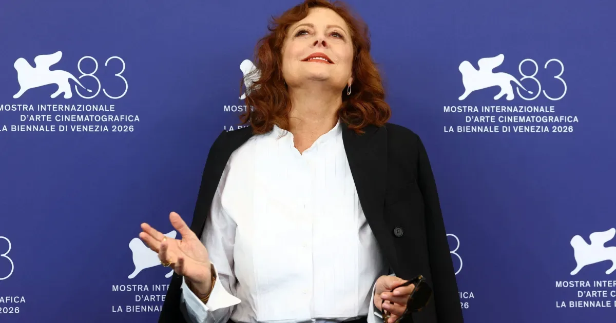 Em Veneza, Susan Sarandon relata barreiras profissionais por apoio aos palestinos