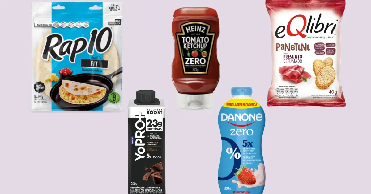 Rótulos de 10 produtos revelam açúcar, sódio e aditivos além do apelo saudável