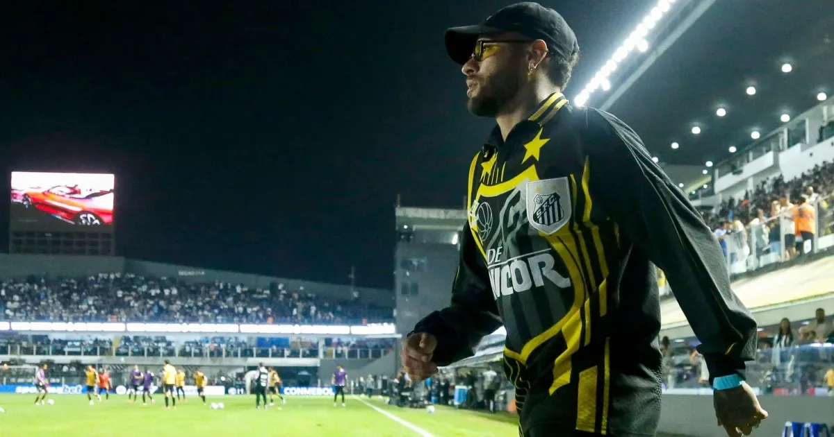 Neymar reage após Santos cair para o Atlético-MG nos pênaltis