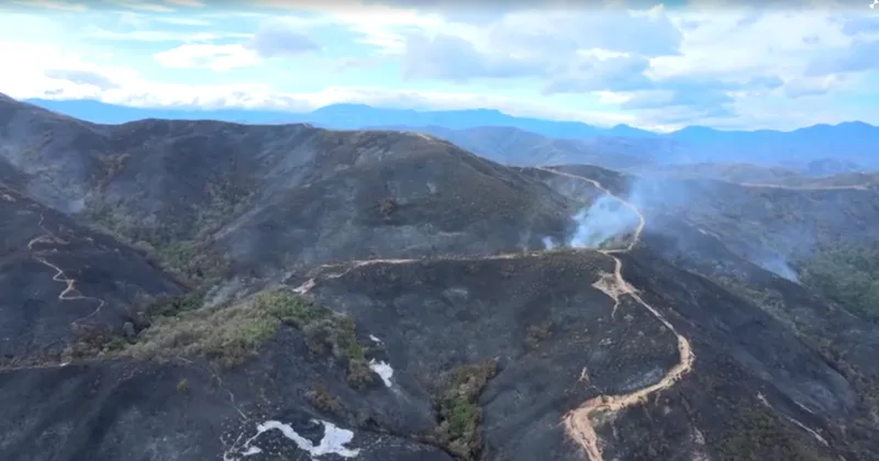 Incêndio atinge quatro comunidades rurais na Colômbia