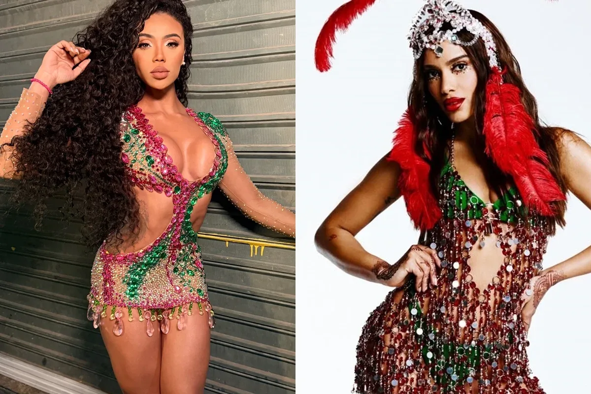 Evelyn Bastos elogia Anitta como rainha de bateria da Grande Rio