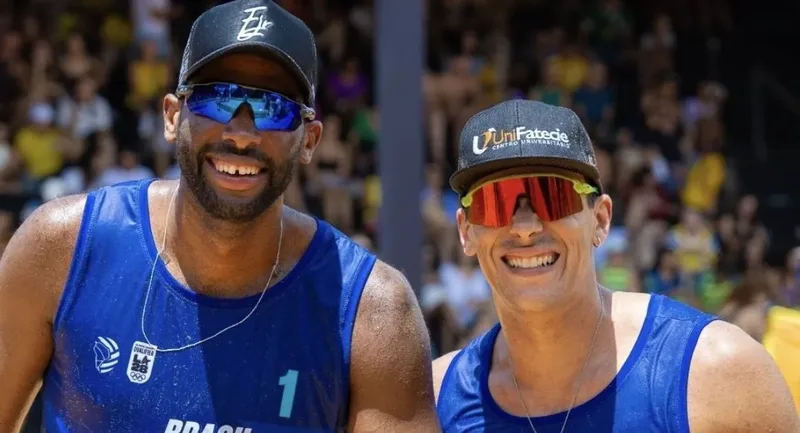 Brasil assegura vaga olímpica masculina no vôlei de praia