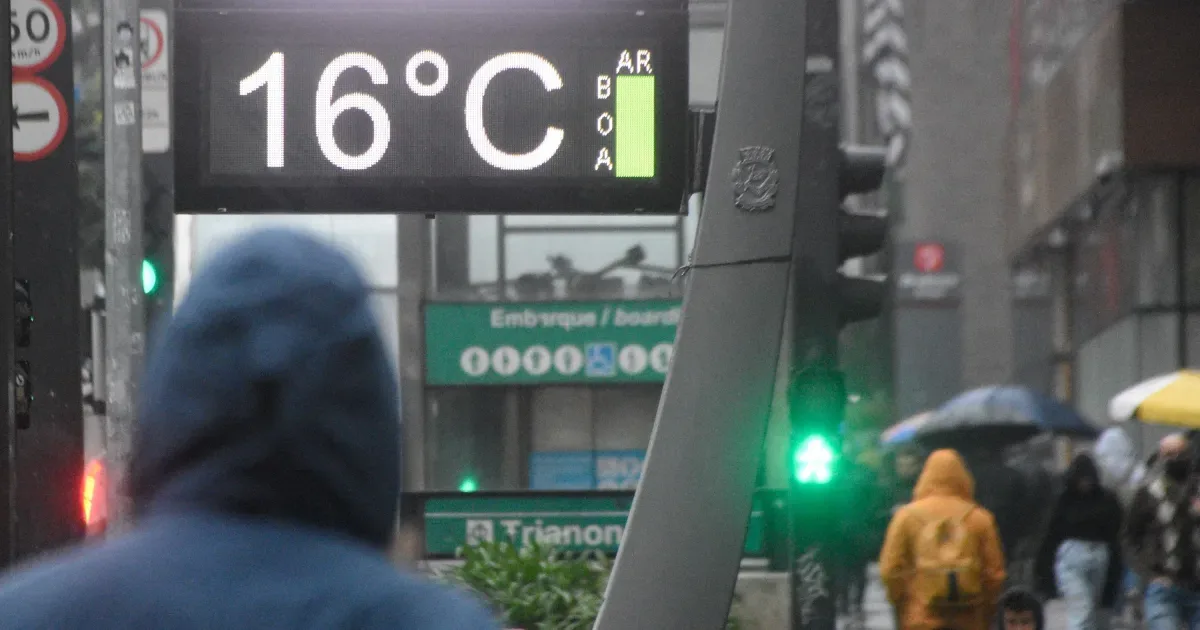 Feriado terá máxima de 14°C e chuva isolada no litoral paulista