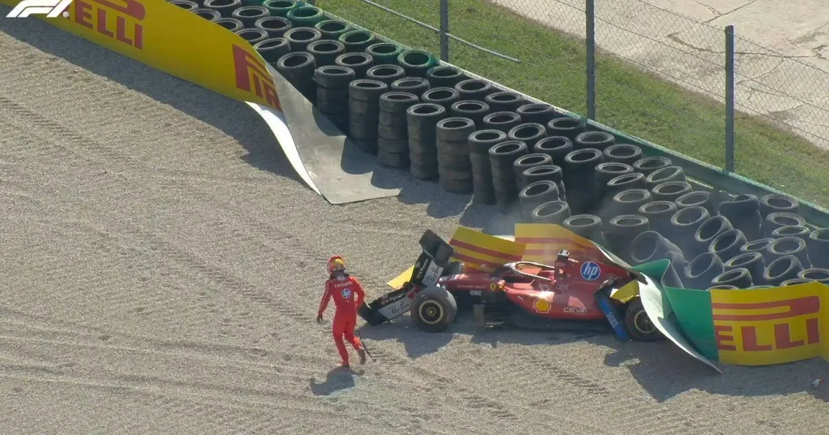Leclerc fará novos exames após acidente no GP da Itália