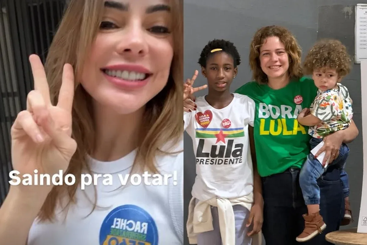 Famosos compartilham participação no primeiro turno das Eleições 2026