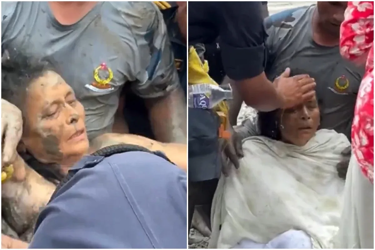 Idosa é resgatada viva 10 dias após deslizamentos no Nepal