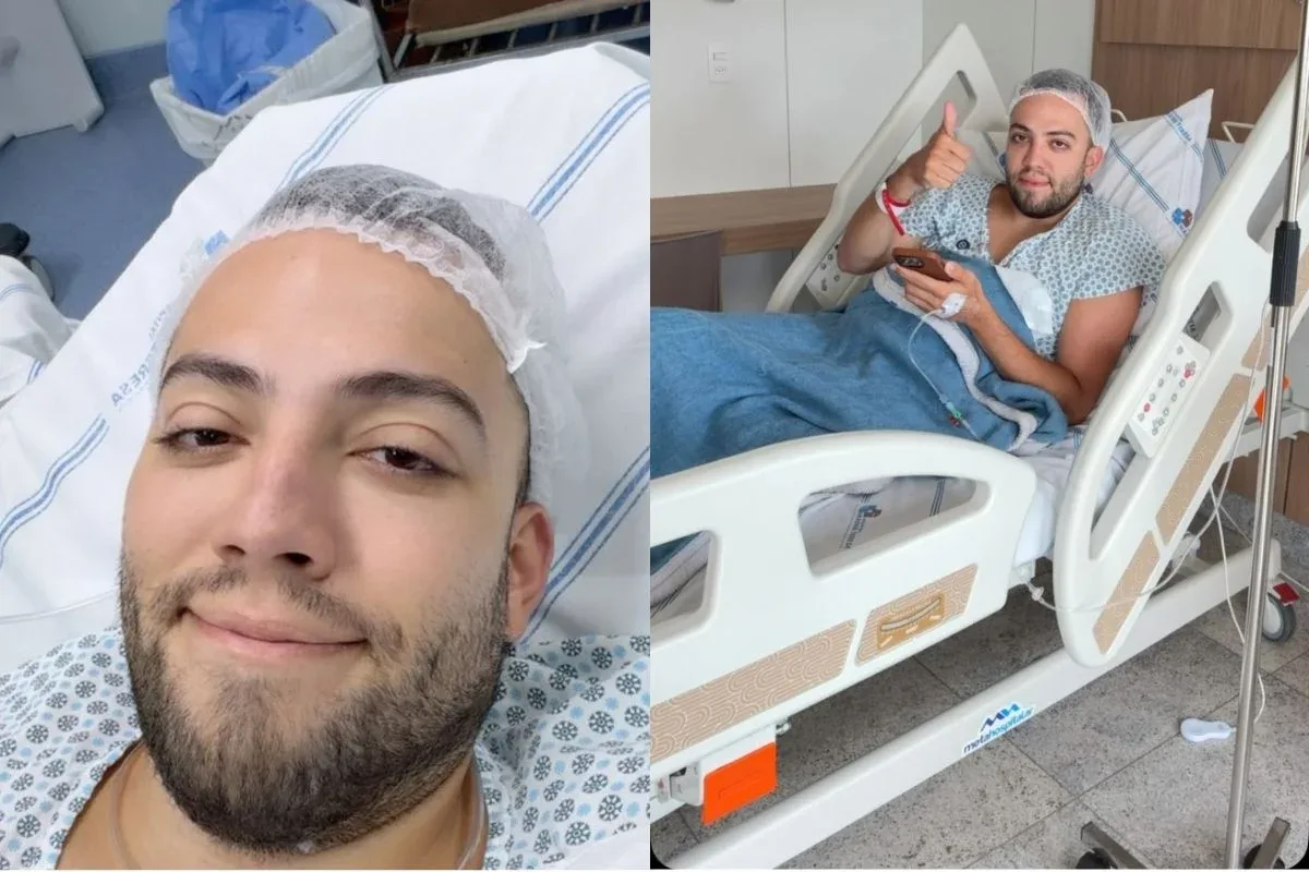 Lucas Rangel usa aplicativo para se comunicar após cirurgia vocal