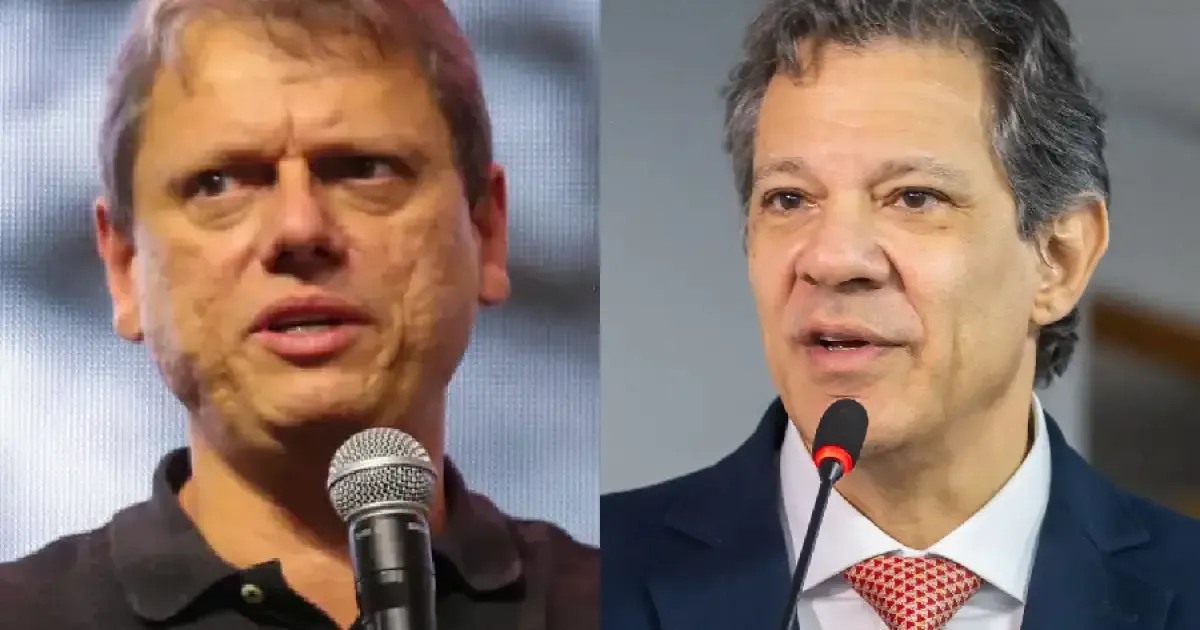 Quaest testa cenários entre Tarcísio e Haddad para o governo paulista