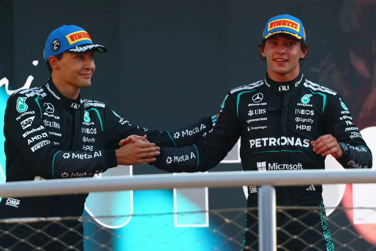 Russell se surpreende com estratégia da Mercedes na vitória de Antonelli em Monza