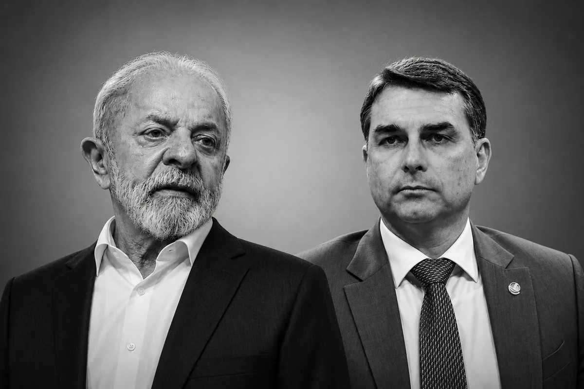 Lula e Flávio Bolsonaro aparecem empatados em simulação de 2º turno