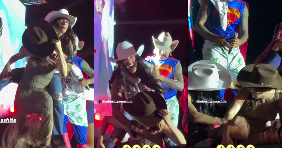 Ana Castela derruba prefeita durante show no interior de São Paulo