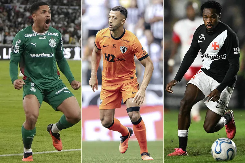 Palmeiras, Atlético-MG e Vasco terão dez decisões em cerca de um mês