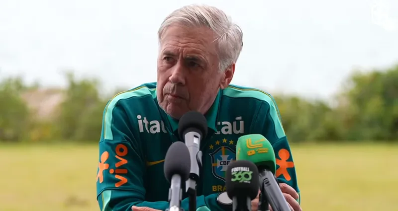 Ancelotti confirma Estêvão entre titulares do Brasil contra a Austrália