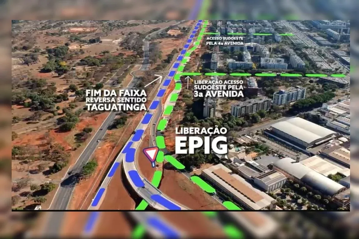 Faixa reversa da Epig será encerrada neste domingo