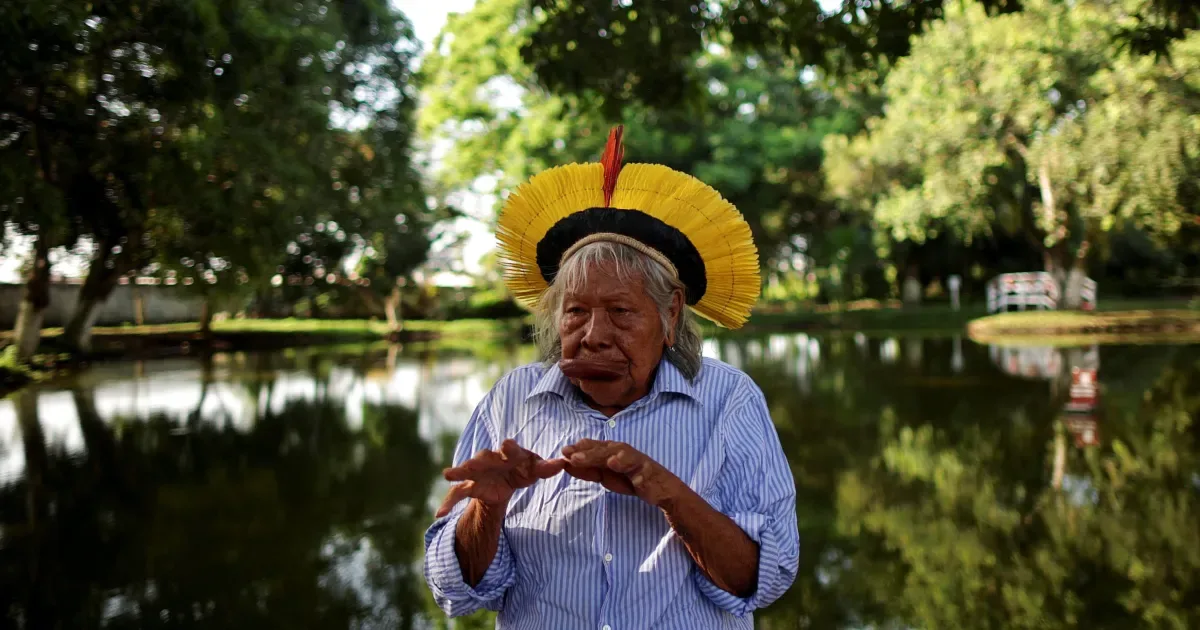 Cacique Raoni, de 94 anos, recebe cuidados paliativos após diagnóstico de câncer