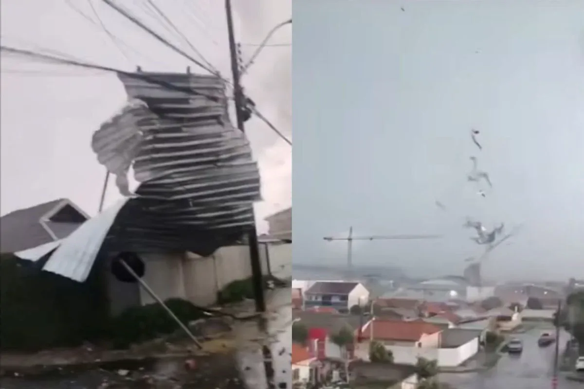 Tornados atingem Francisco Alves e Espigão Alto do Iguaçu