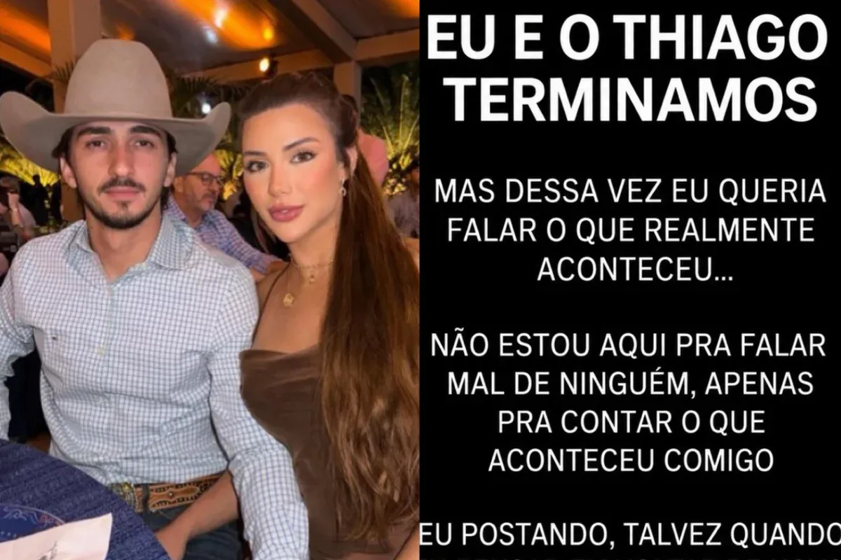 Thiago diz que tentou mudar após acusações de Duda Corrêa